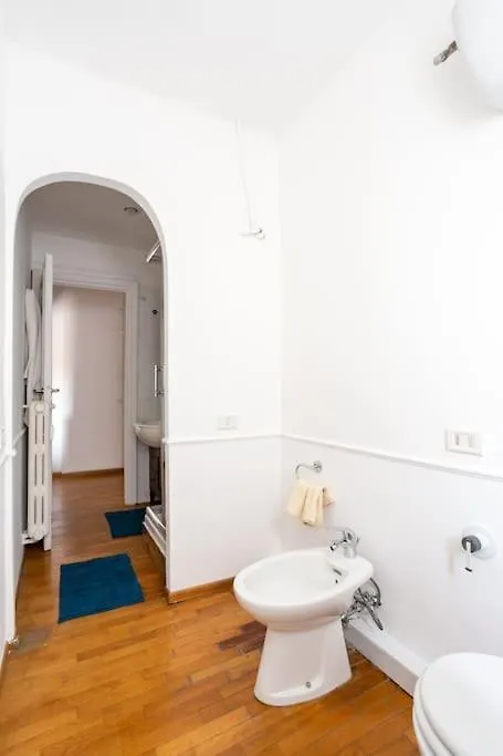 Blue Window In The Center Of Rome Apartment Italy